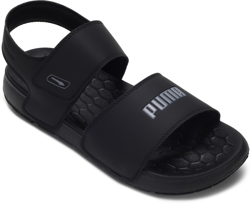 Puma black outlet floater sandals