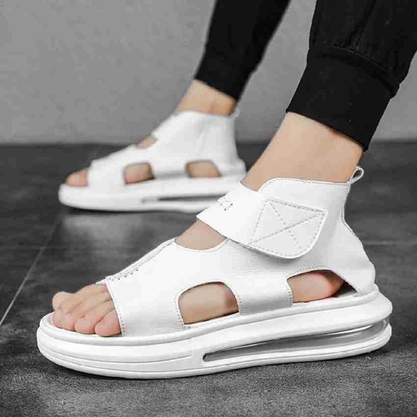 White people 2025 sandals