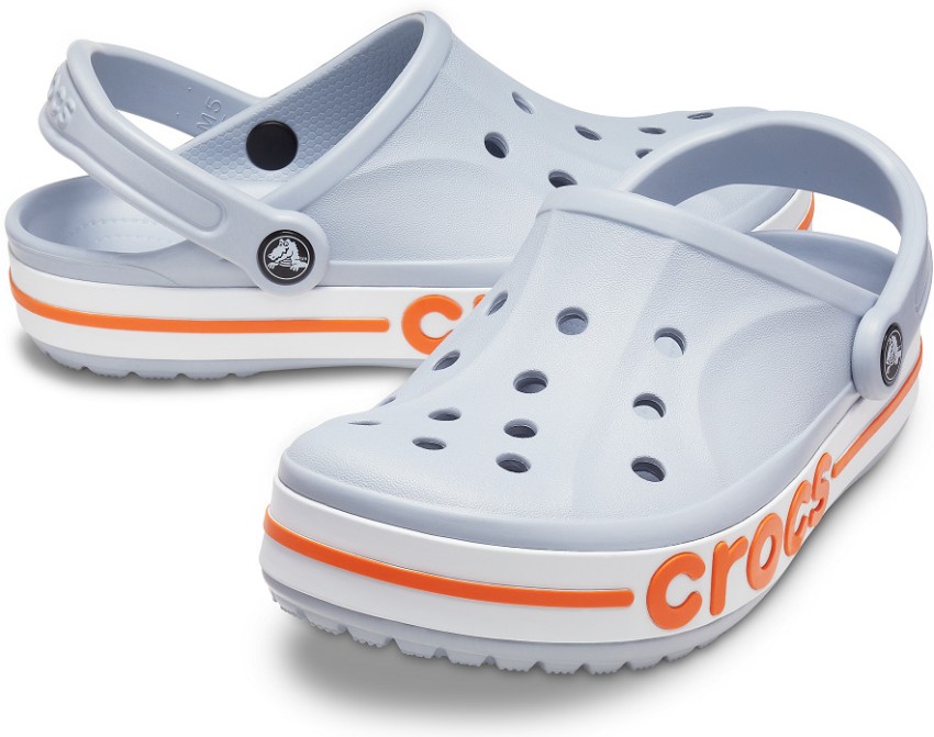 crocs grey and blue