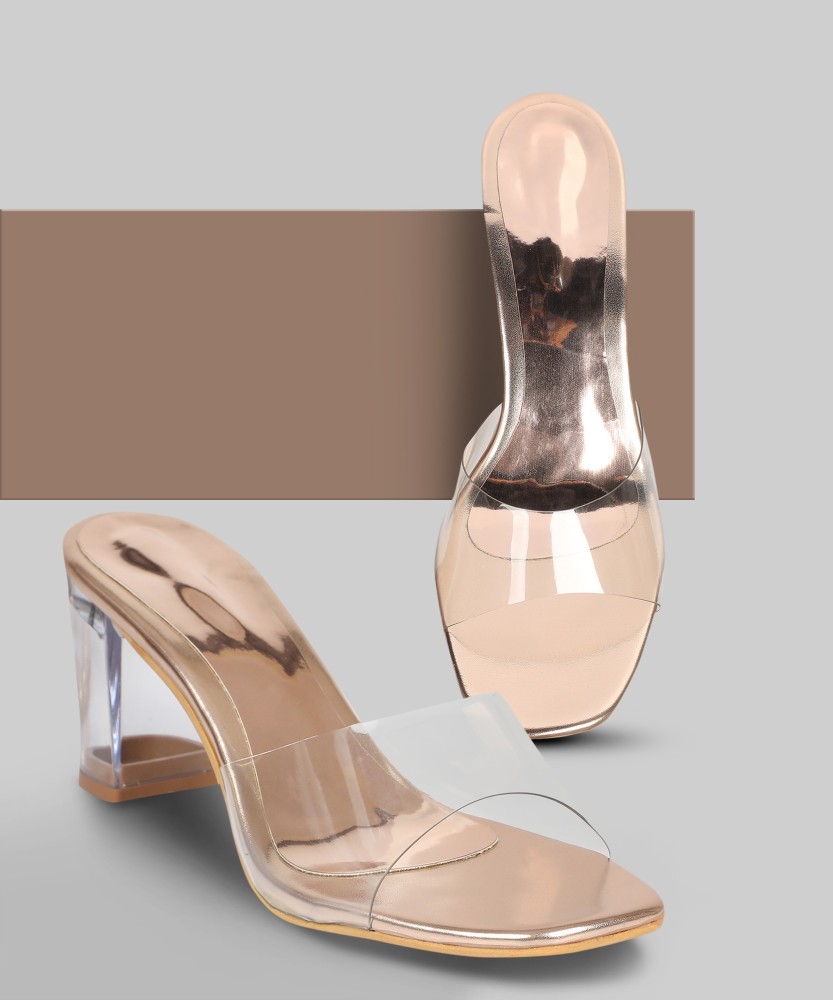 3 inch clear block outlet heels