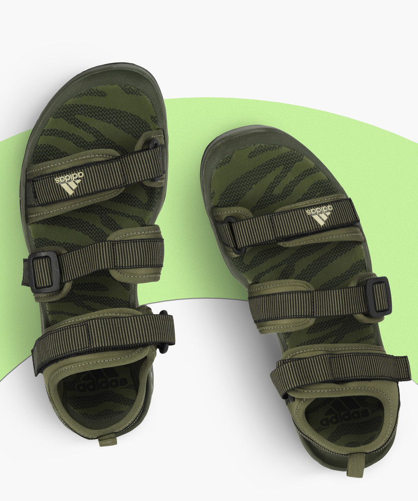 adidas olive floaters