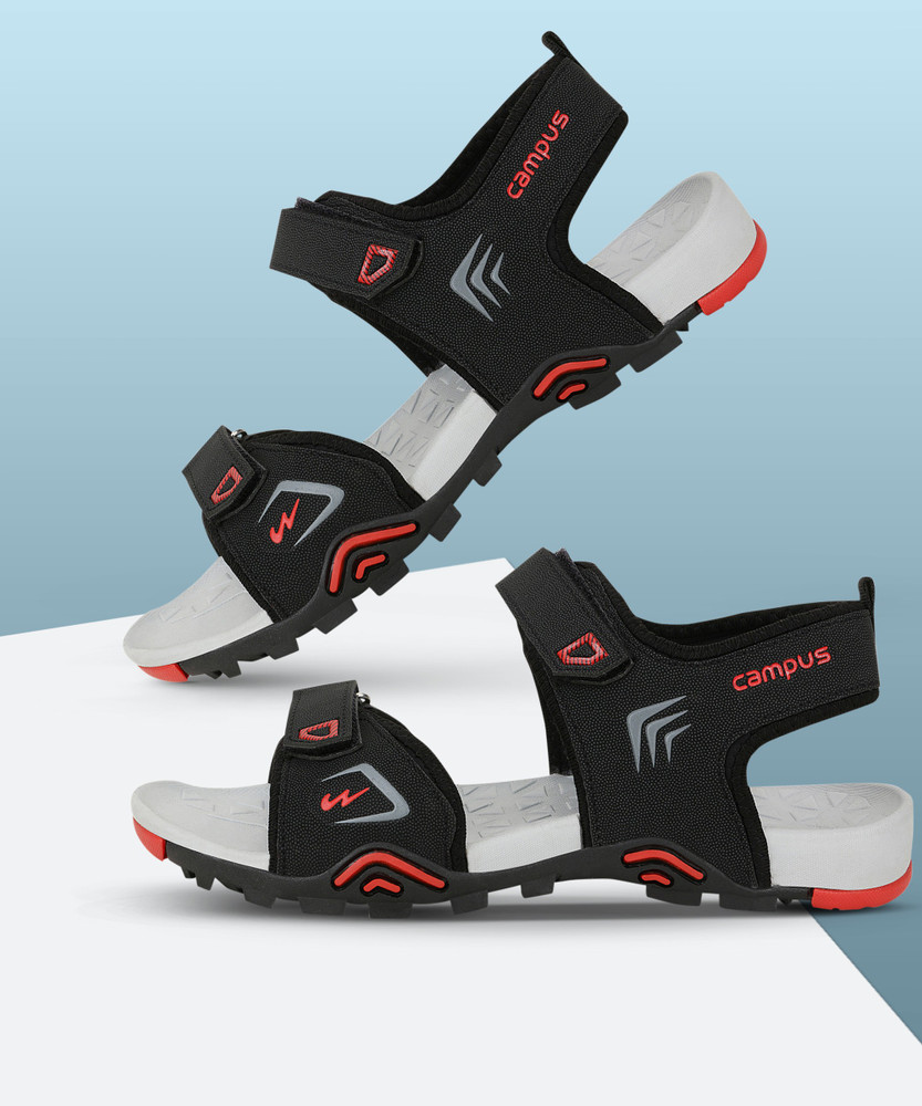 CAMPUS ART Men Black Sports Sandals