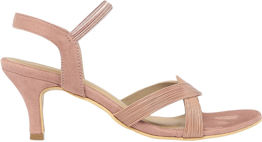 Women's pink sandals low heel sales