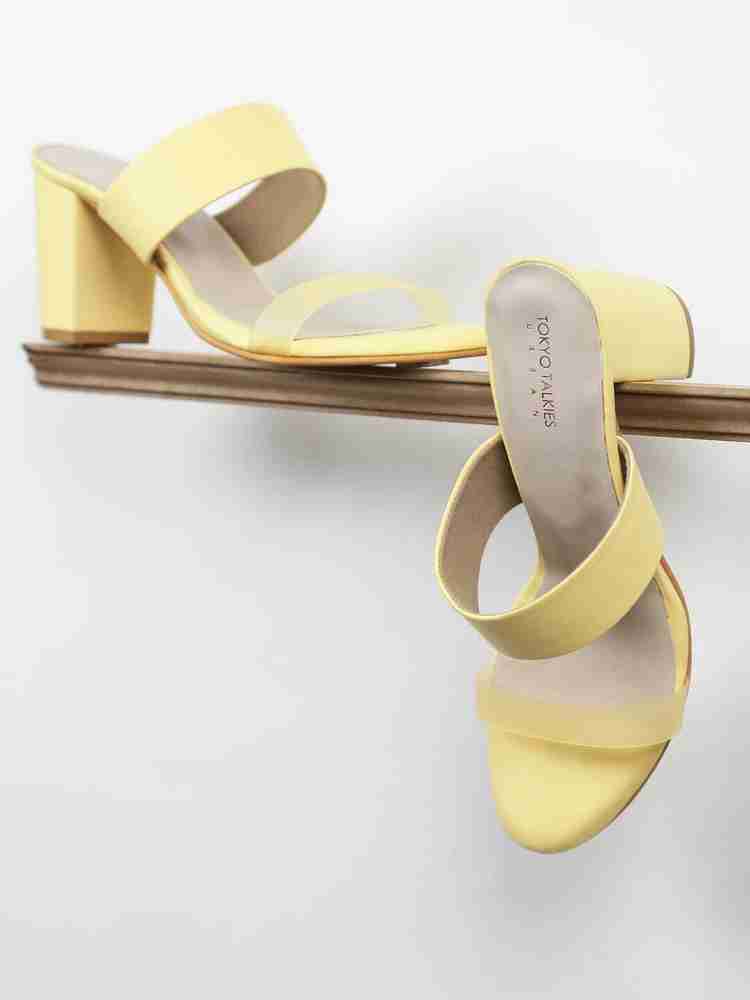 Yellow hot sale heels target