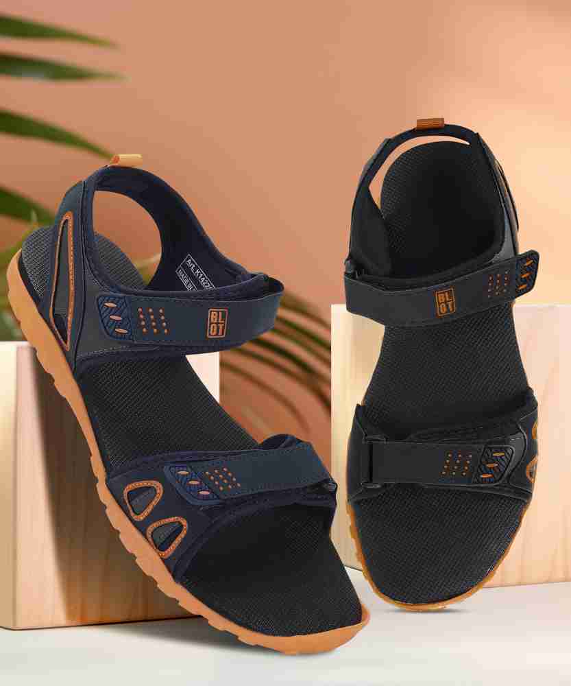 Navy blue mens sandals sale