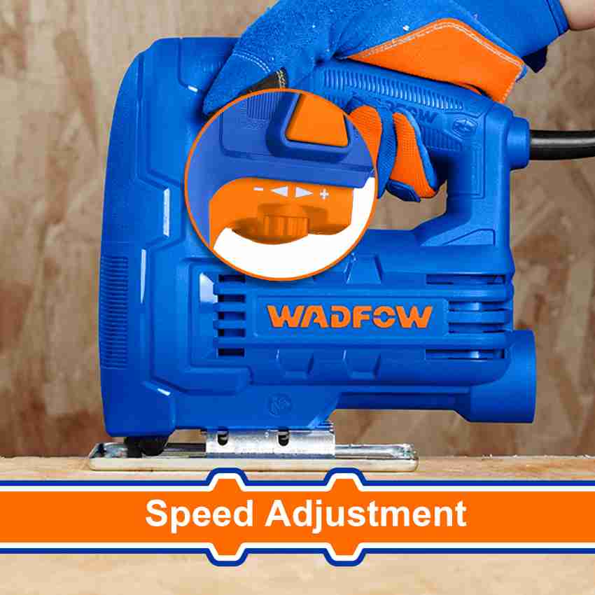 Wadfow Jigsaw 400W 800 3000 RPM 0 45 Adjustable Bevel Cutting