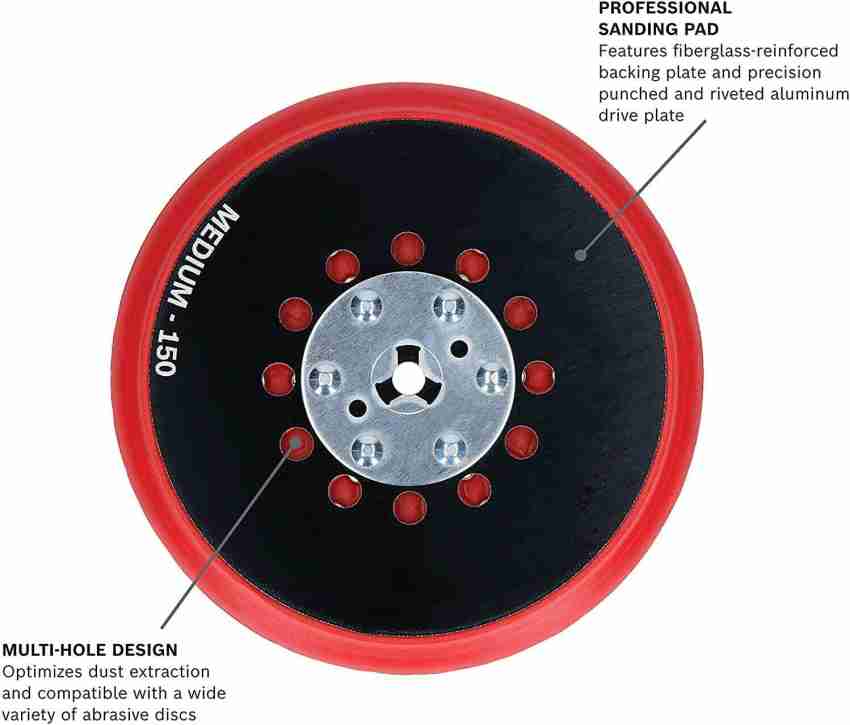 BOSCH 2608900007 150mm Bosch Baking Pad Medium Duty 6 inch Random