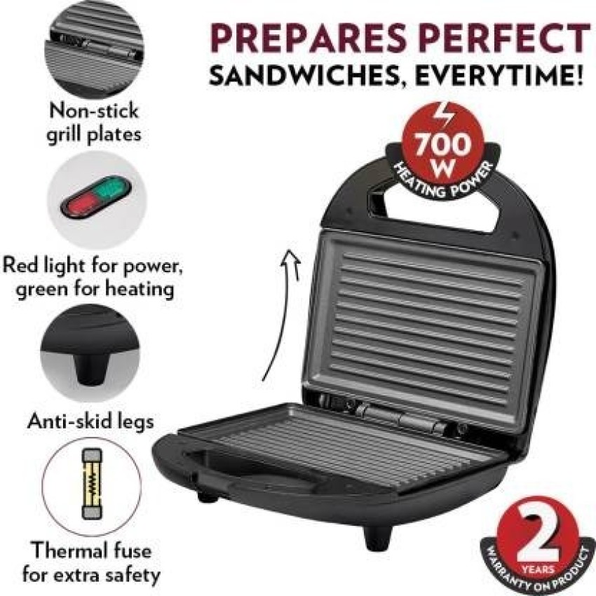 Buy Prime Grill Sandwich Maker 700W at Best Price Online in India - Borosil