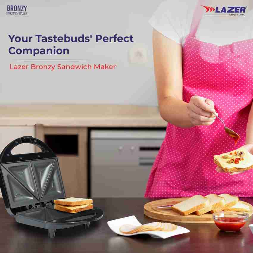 Candes Crunch Sandwich Toaster, 750 W with 4 Slice Non-Stick Toast