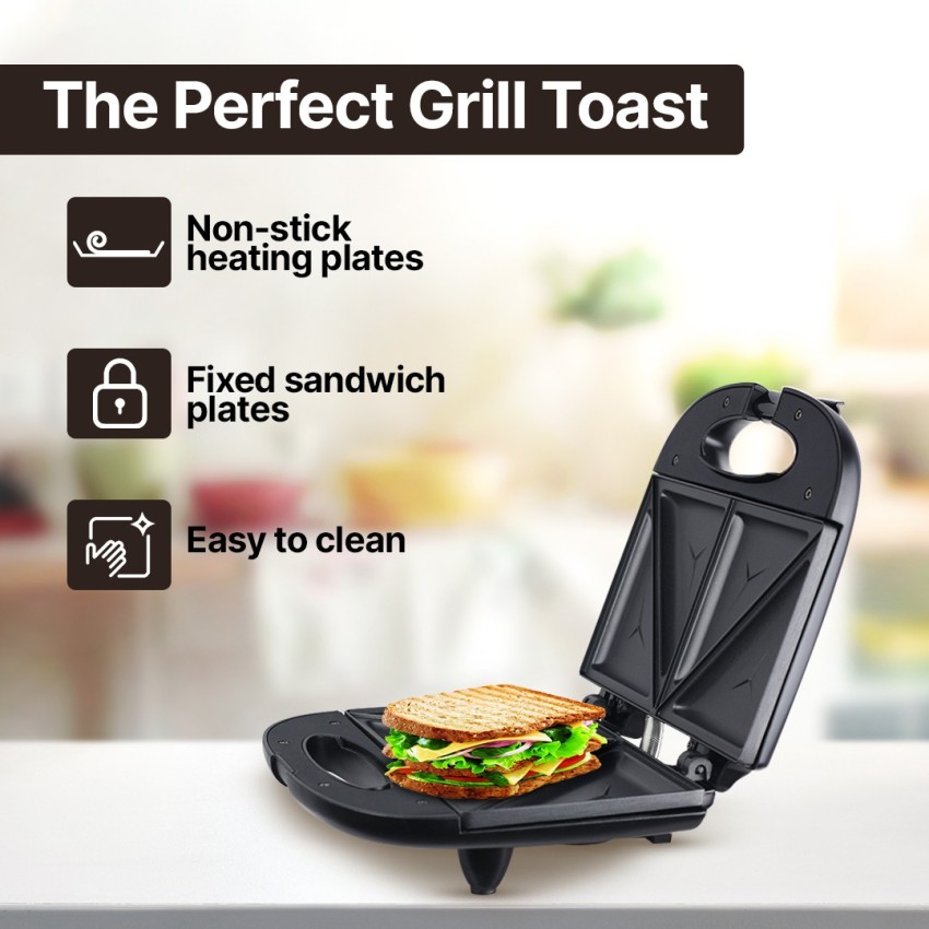 Borosil Neo Grill Sandwich Maker, Non-toxic Non-stick Grill Plate