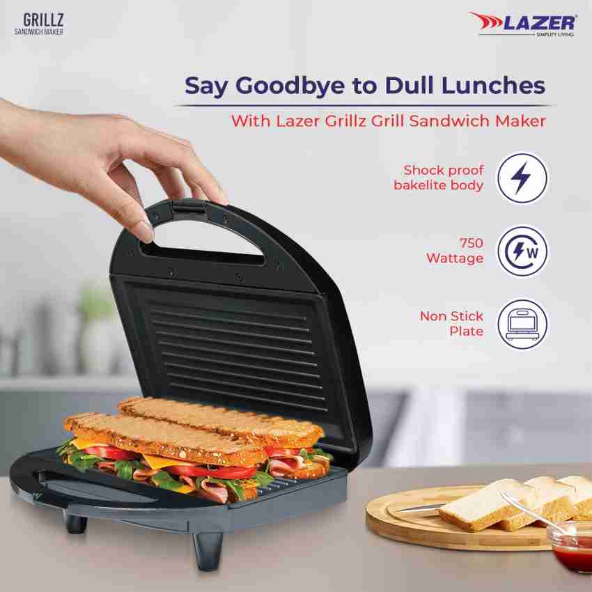 Lazer GRILLZ 750 W Sandwich Maker Grill Price in India - Buy Lazer GRILLZ  750 W Sandwich Maker Grill Online at