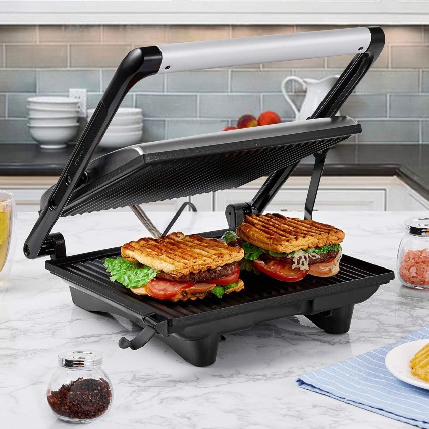 Borosil Jumbo 1000 Watts 2 Slice Grill Sandwich Maker