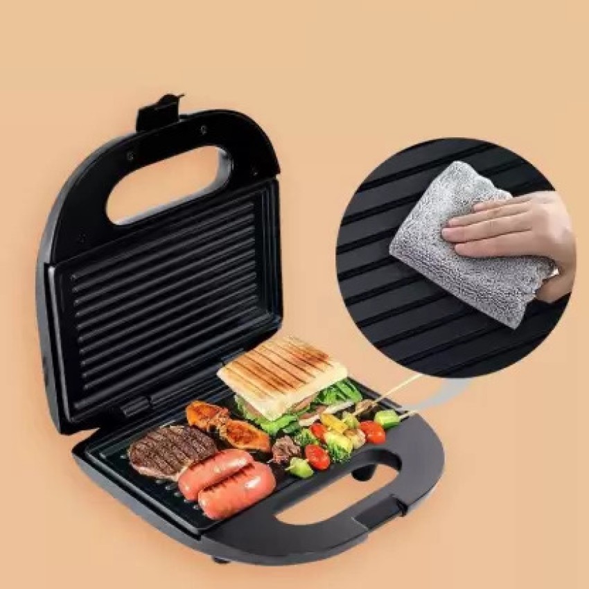 Ibell sm1515 sandwich maker with floating hinges 1000watt panini grill  toast black