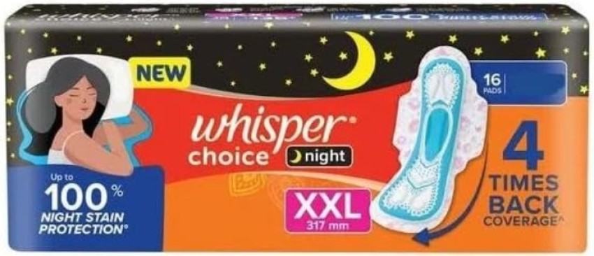 Buy Whisper Ultra Overnight Sanitary Pad With Wings - XXL Plus