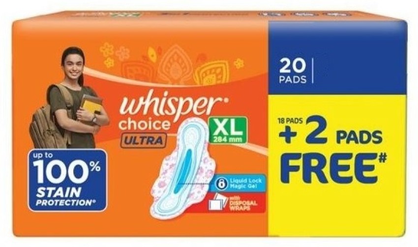 Whisper choice ULTRA XL 284 mm - 20 Pcs Sanitary Pad