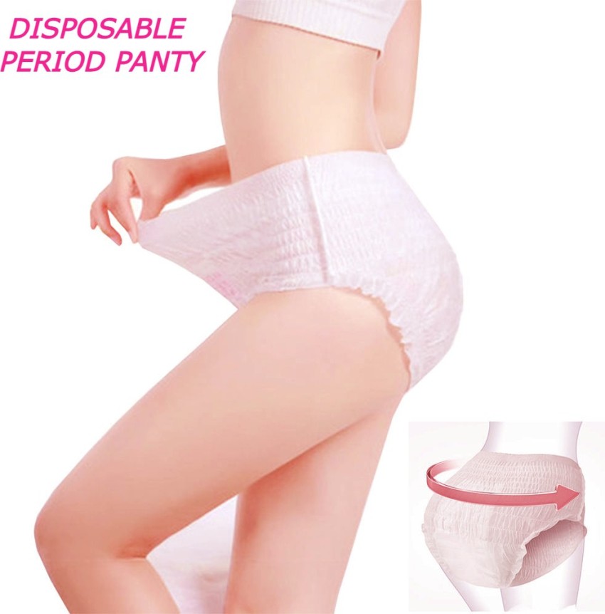 Clovia Heavy Flow Disposable Period Panties for Sanitary Protection L - XL  (5 Pack - 10 Panties) : : Fashion