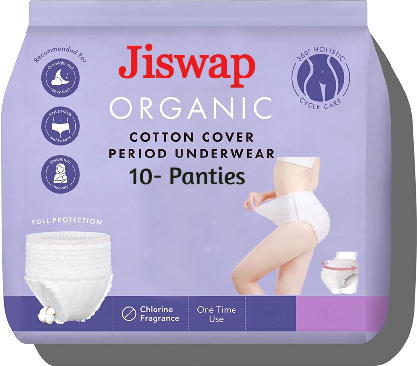 Jiswap Disposable Period Panties , Heavy Flow Disposable Overnight Panties  (L-XL) Sanitary Pad, Buy Women Hygiene products online in India