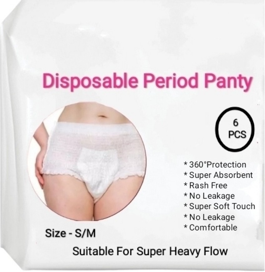 White Cotton Evereve Ultra Absorbent Disposable Period Panties