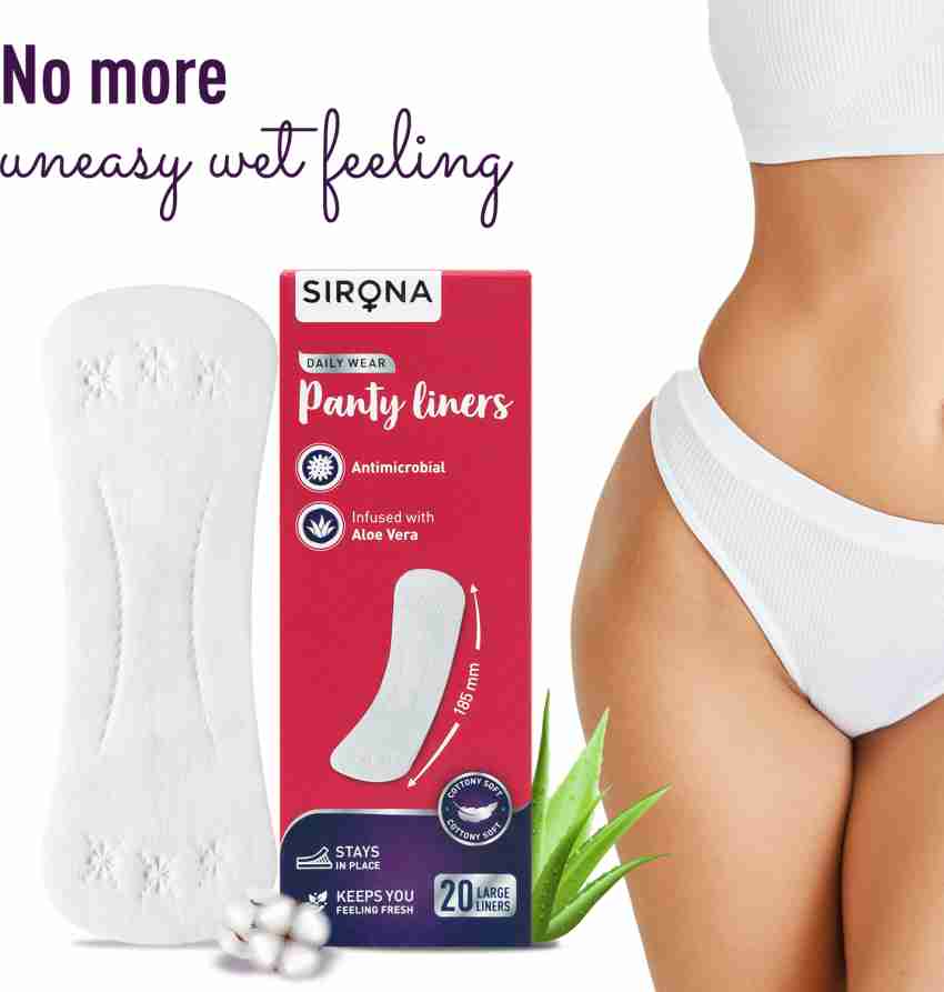 SIRONA Cottony Soft Daily Wear Panty Liners for Women Pantyliner