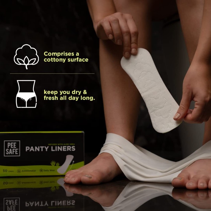 Pee Safe Aloe Vera Panty Liners  Cottony Soft for Extra Comfort
