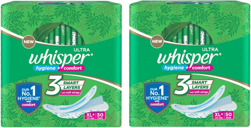 Ultra Clean Sanitary Pads for Women, XL+ & Bindazzz Nights