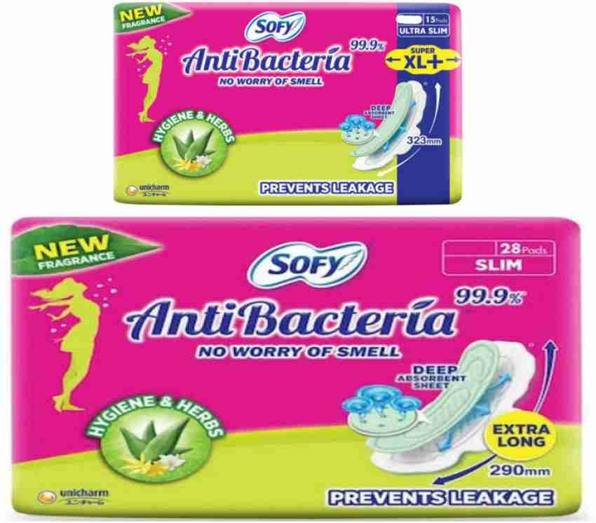 Sofy Antibacteria Extra Long Pads (XL) - Slim 28's