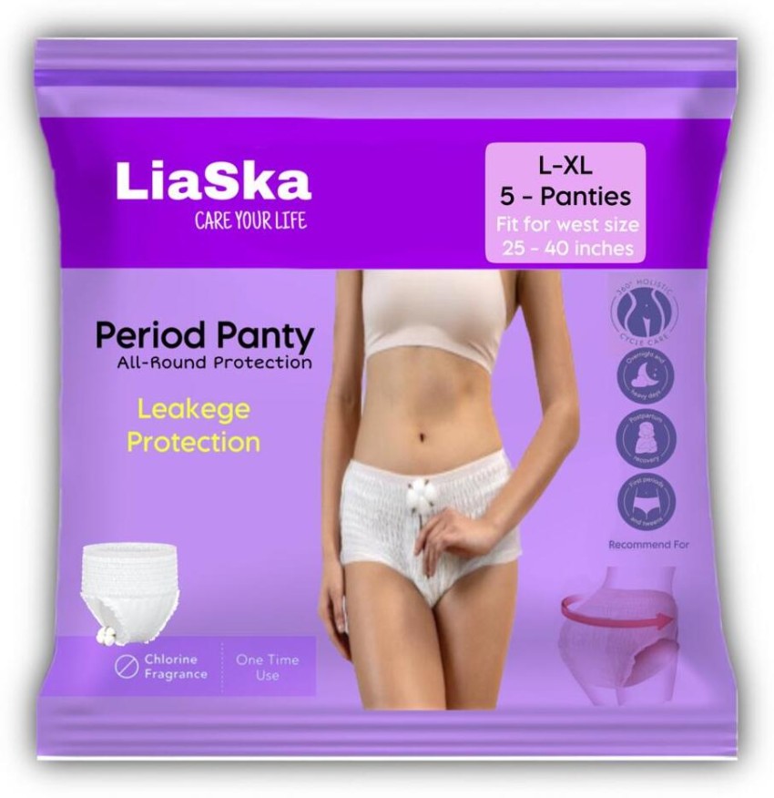 LIASKA Period panty ( L - XL ) leakege protection Pantyliner, Buy Women  Hygiene products online in India
