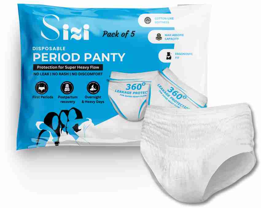 Nua Overnight Period Panties, 5 Disposable, XL - XXL Sanitary Pad, Buy  Women Hygiene products online in India