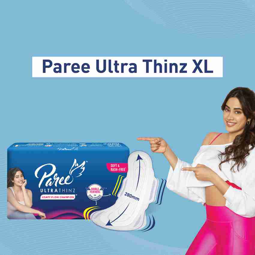 Buy Buffy Premium Ultra Thin Tri Fold Sanitary Pads, X-Large, Pack of 3  40pc (120 Pieces) (3) Online at Low Prices in India 