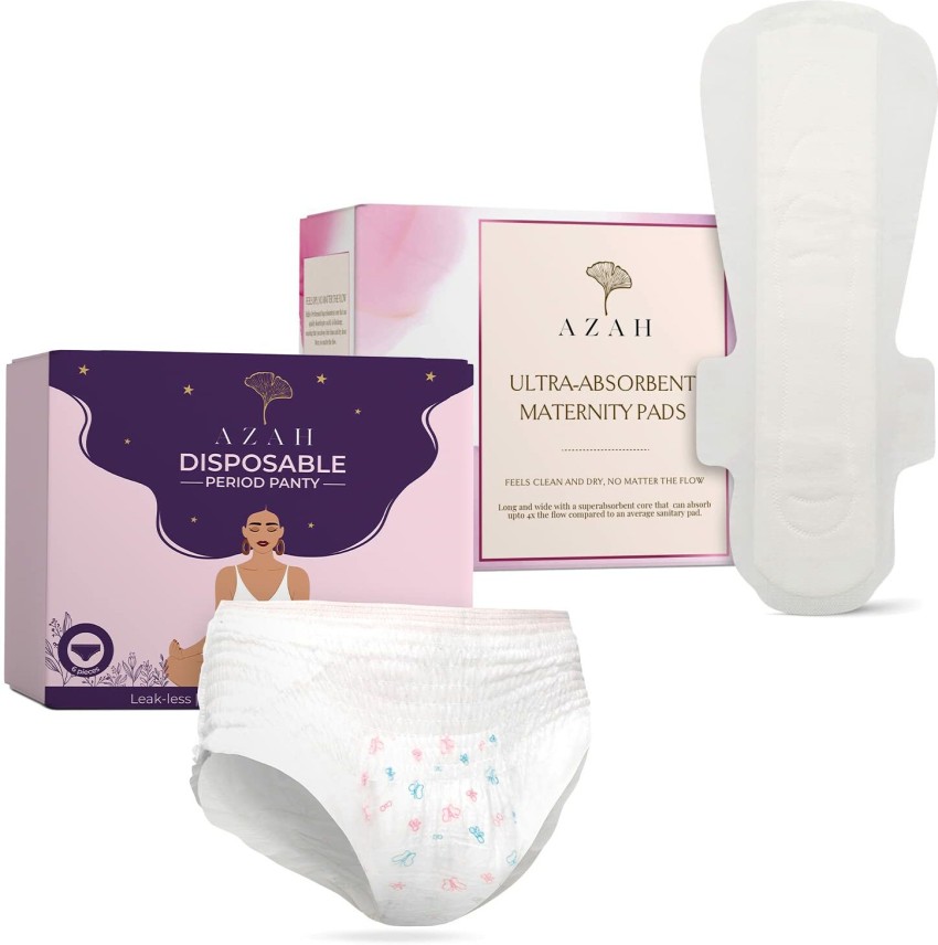 Buy TUNSECHY Combo Value Pack New Mom Maxi Maternity Sanitary Pads Napkins  and XXL Panty Pad Fixator for PregnancyAfter Delivery 5 New Mom Pads and  5 XXL Panties for Hip Size 113124cm 