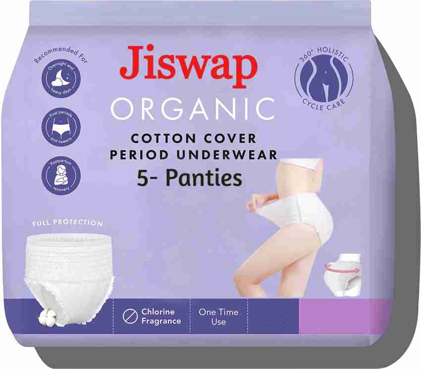 Jiswap Disposable Period Panties for Women (L-XL) Sanitary Pad