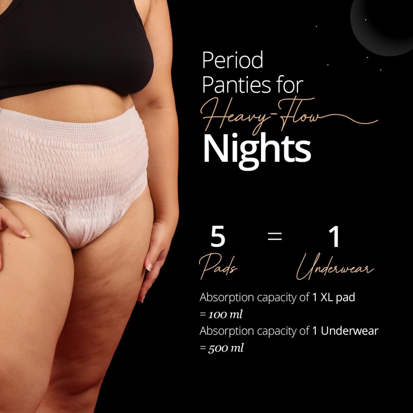Carmesi Disposable Period Panties - Leak-proof Protection for Heavy-Flow  Nights 