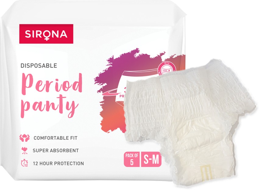 Sirona Disposable Period Panty (S - M) Price - Buy Online at ₹216 in India
