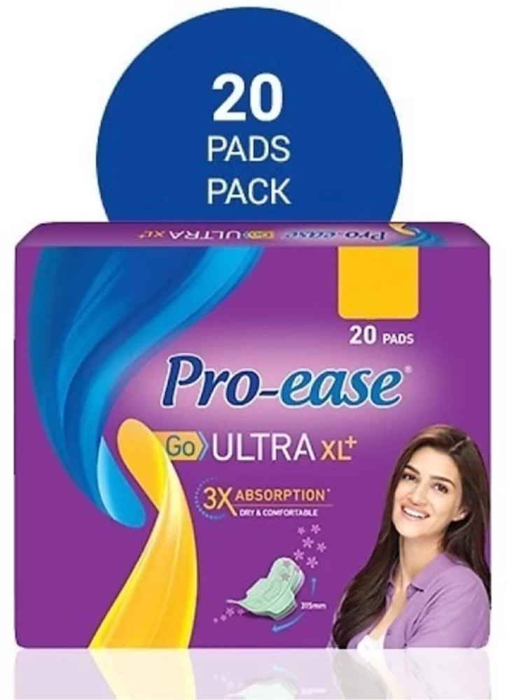 Pro-ease Go Ultra XL+ Plus - 20 Pads Sanitary Pad, Buy Women Hygiene  products online in India