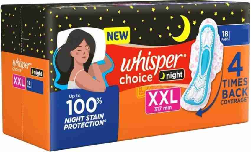 Whisper Choice Ultra 100% stain protection (60 Pads) Sanitary Pad, Buy  Women Hygiene products online in India
