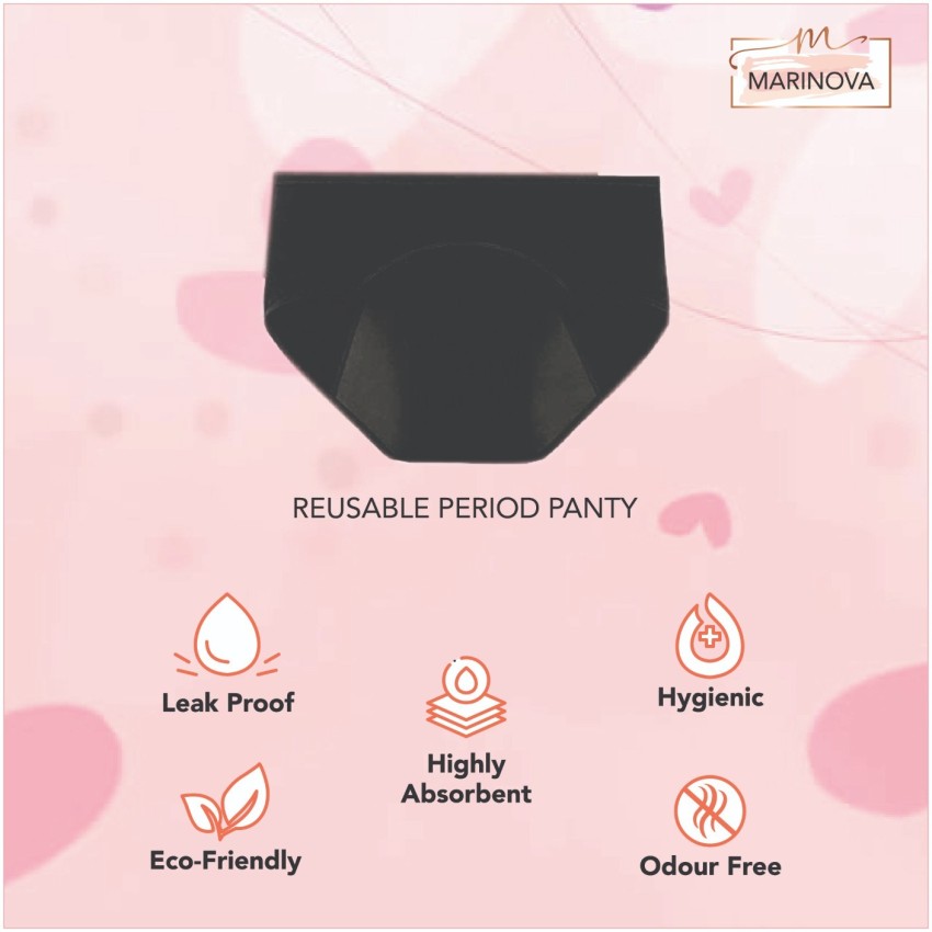 Marinova Reusable, Leak Proof Period Panty for Girls & Women