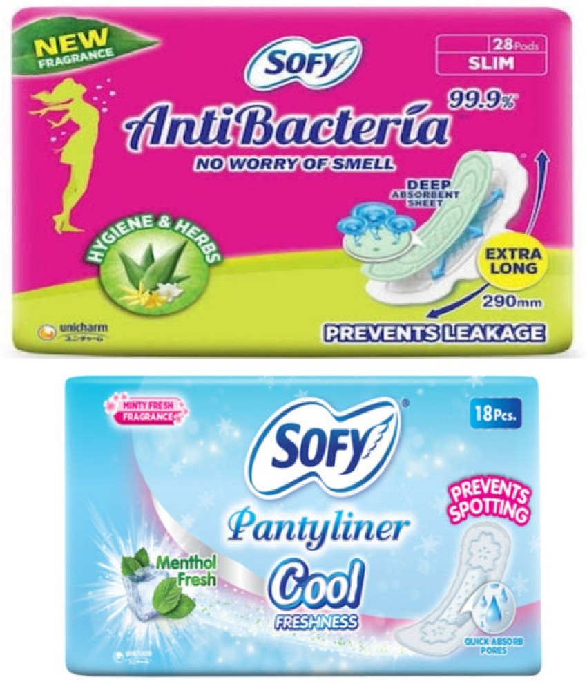 Sofy Cool Extra Long Sanitary Napkins - 30 Pads (290mm)