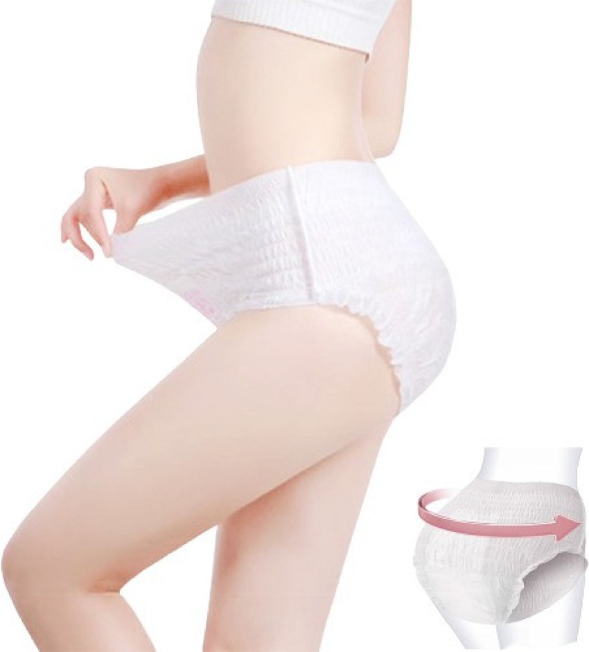 Jiswap Super Absorbent Disposable Period Panties for Women with 12