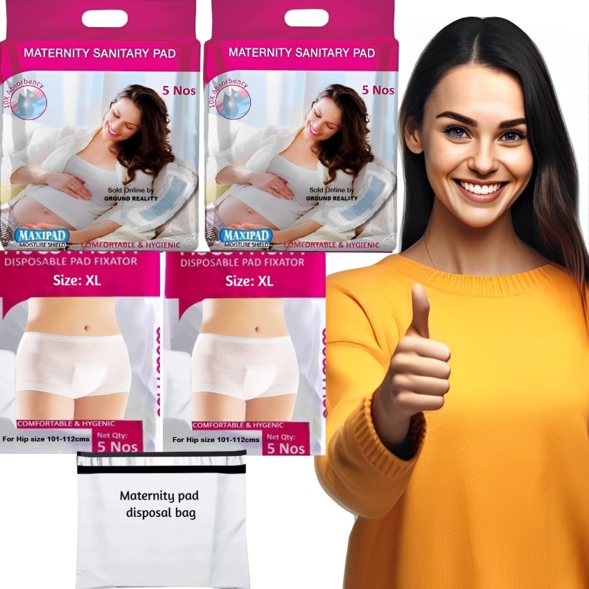 Newmom Maternity Pad + Fixator (Combo Pack) Sanitary Pad, Buy Women  Hygiene products online in India