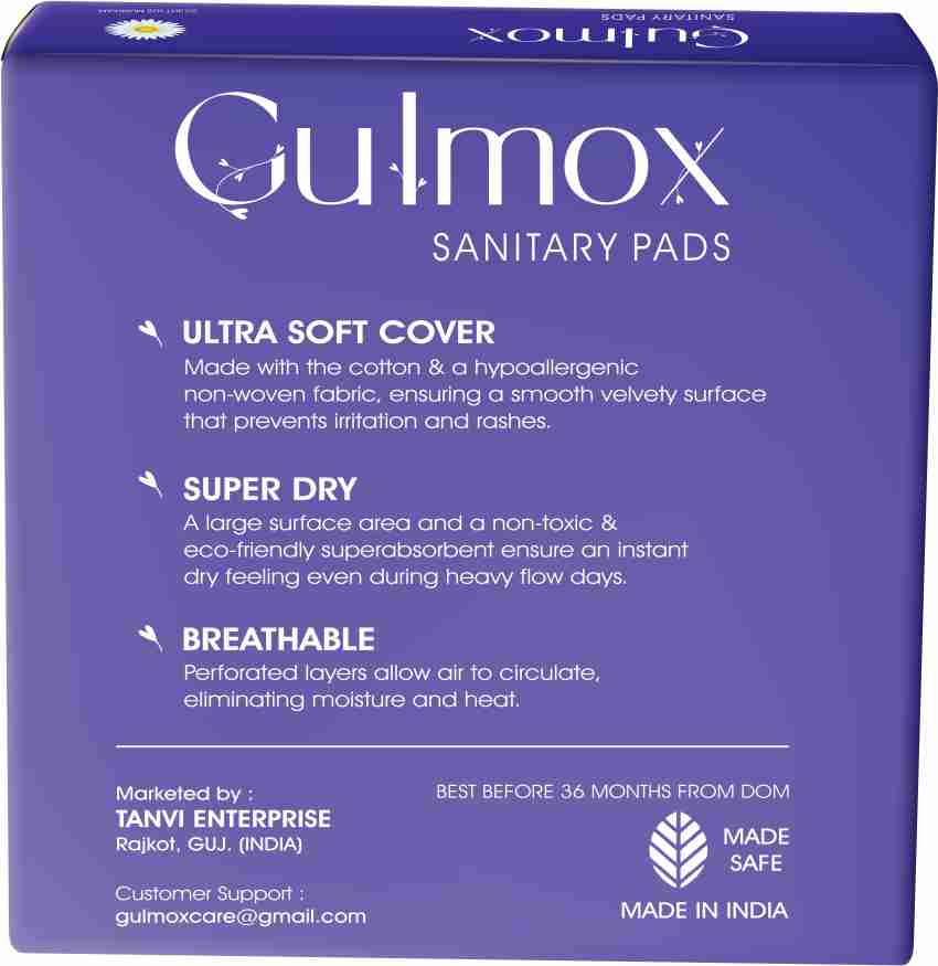 GULMOX SANITARY PADS WOMAN AND GIRLS XL 10 PIS Sanitary Pad