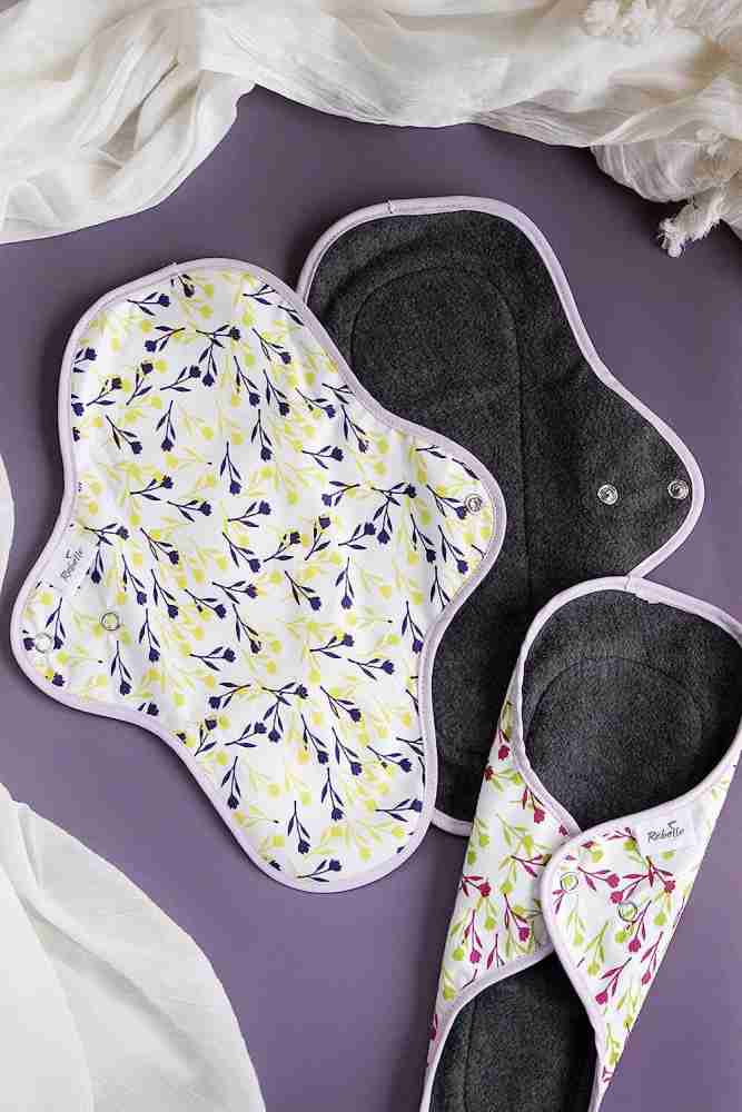 S Reusable Bamboo Sanitary Menstrual Cloth Pads Panty Liners Charcoal  Washable Panty Liners cloth maternal sanitary napkin pads