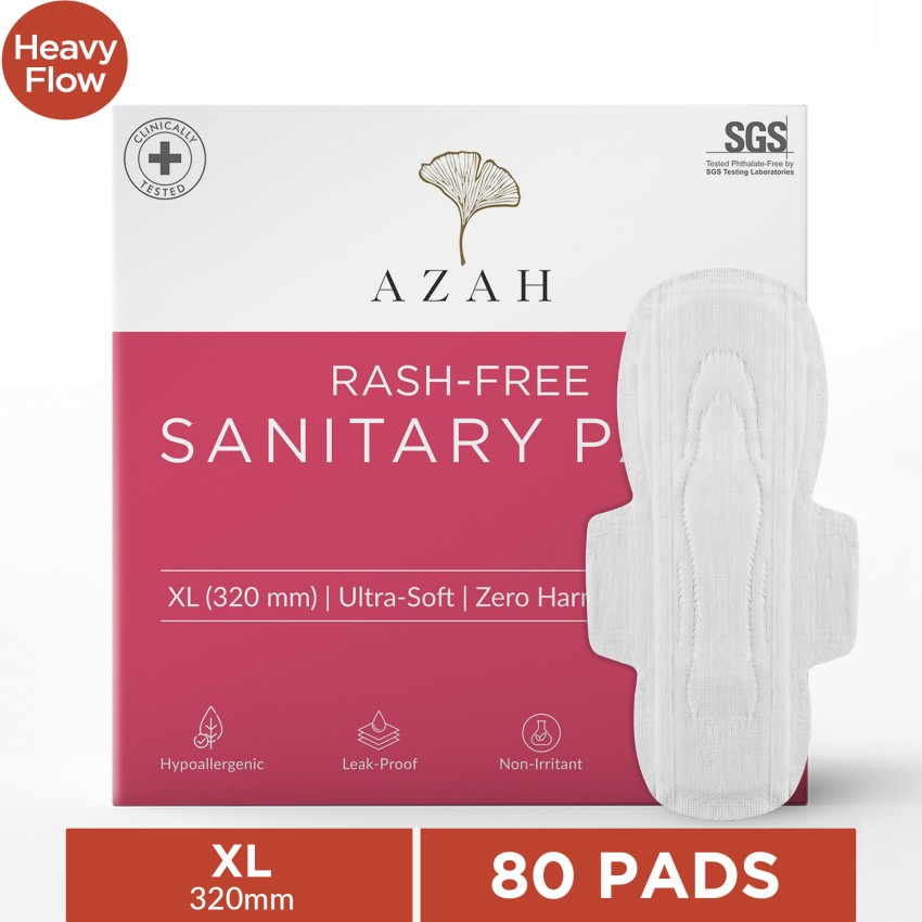 AZAH Rash-Free Clinically Tested Safe Sanitary Pad For Women Size:XL Sanitary  Pad, Buy Women Hygiene products online in India