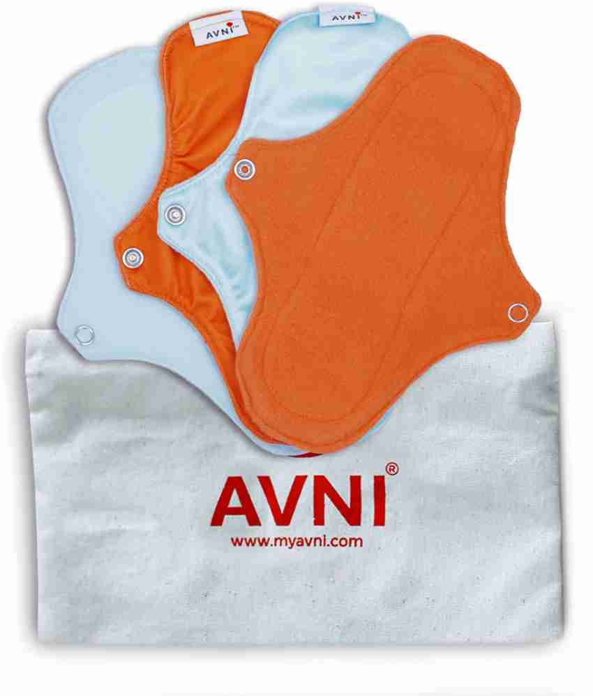 Avni Fluff Washable Panty Liner, (XL- 300MM x 4)