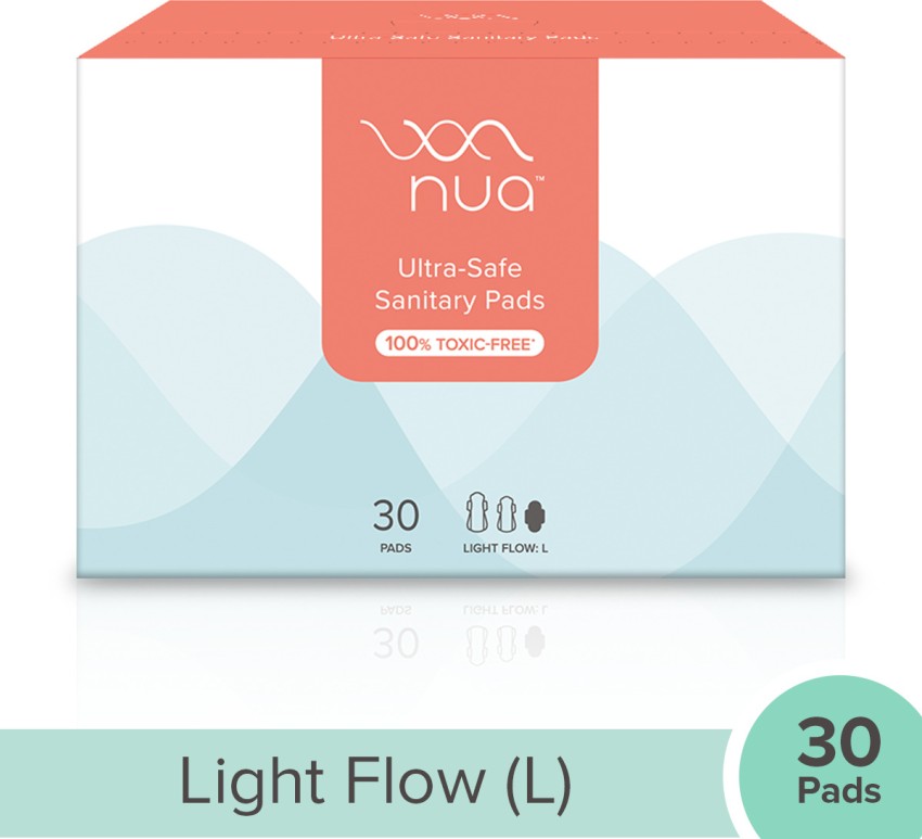 Nua Ultra Safe Pads, 30 Light Flow-L