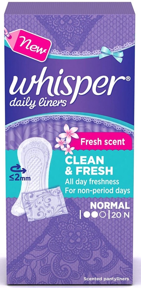  Whisper Daily Liners Clean and Fresh 40N : Health