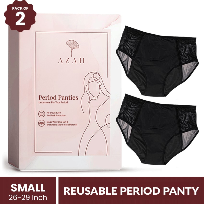 AZAH Reusable Period Panties For Women, Small, Light Flow Days, No  Stains, Sanitary Pad, Buy Women Hygiene products online in India