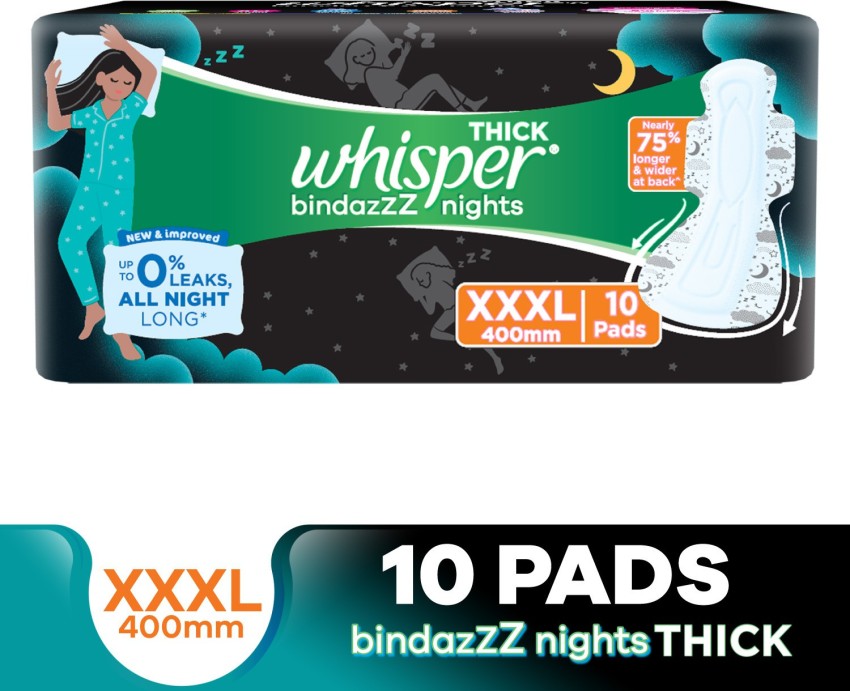 Whisper Bindazzz Nights XXXL Sanitary Pad