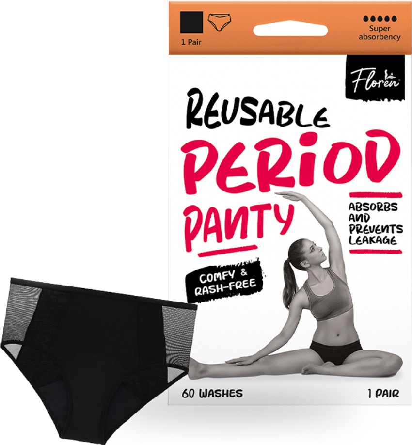Senzicare Reusable Leak-Proof Period Panty(3XL)& Herbal PantyLiners  20, Breathable, RashFree Pantyliner, Buy Women Hygiene products online in  India