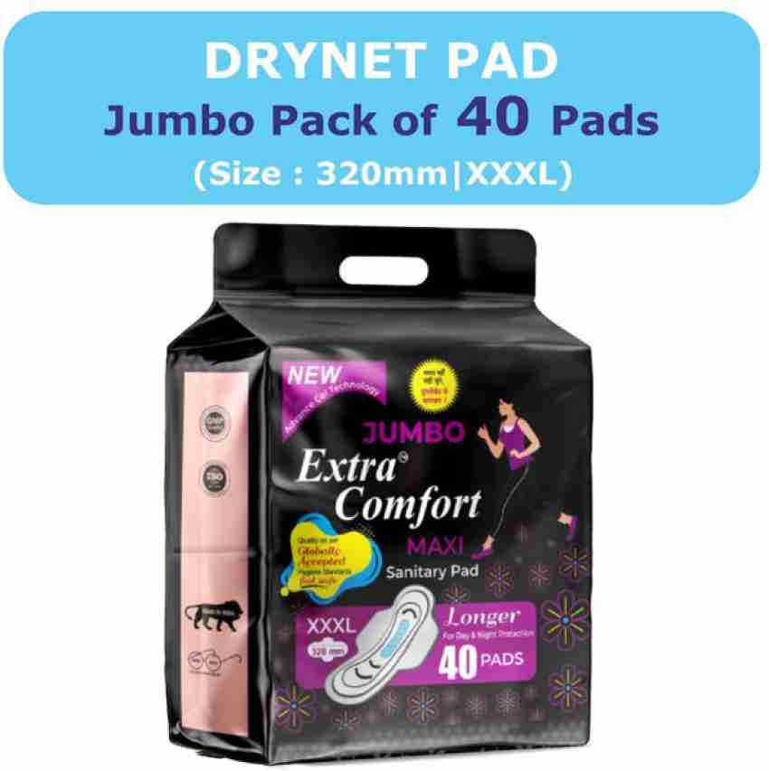 new safefree Regular Pads + Extra Large Pads Combo Pack of 40+40 Sanitary  Pad, Buy Women Hygiene products online in India