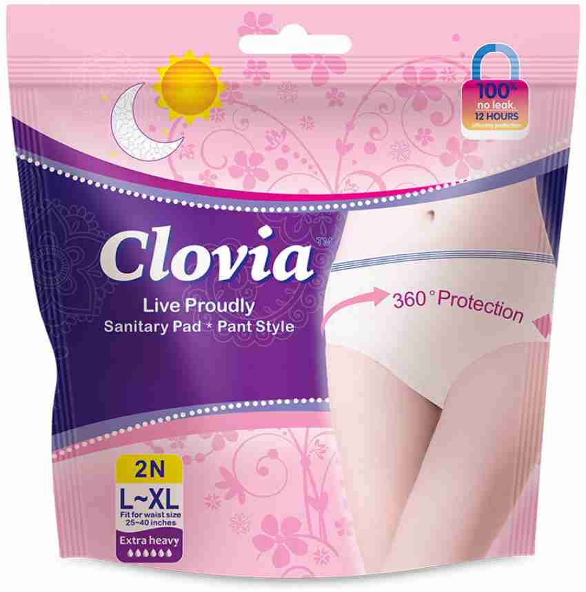 Clovia disposable period panty type sanitary napkin Sanitary Pad, Buy Women  Hygiene products online in India